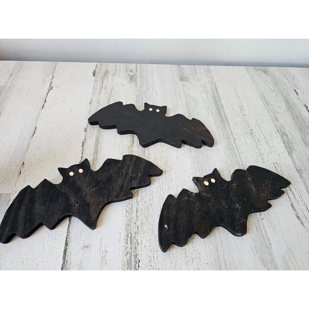 Wooden bat decor set Halloween unique shabby‎ chic